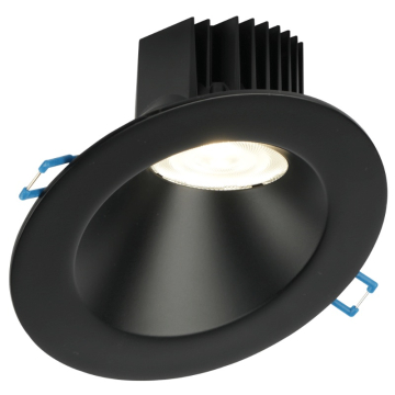 Lotus 4" Round Sloped Regressed LED Downlight - 15W - CCT Selectable - 1,390 Lumens - 120V - Black