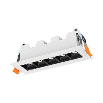 Westgate LDLS LED 5-Light Mini Optic Linear Downlight - 11W - CCT Selectable - 600 Lumens - 120V - White / Black