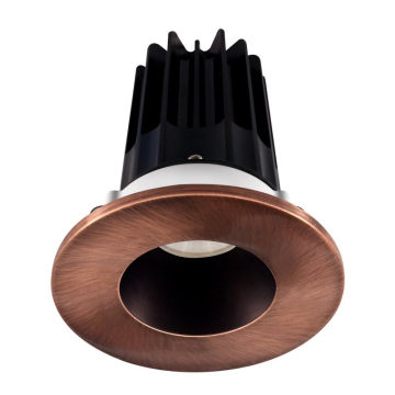 Lotus 2" LED Recessed Downlight - 8W - 2700K - 580 Lumens - Bronze Reflector - Round Copper Trim - 120V
