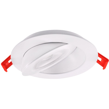 Lotus 4" Floating Gimbal LED Downlight - 9W - 90º Tilt - 3000K - 790 Lumens - 120V - White