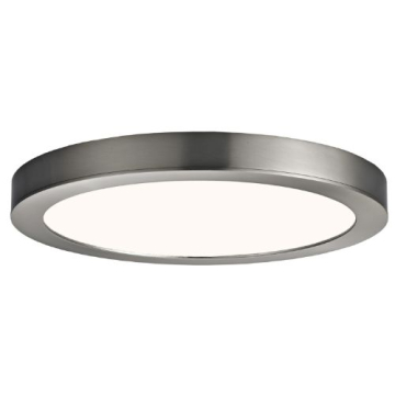 Canarm 11" Low Profile Round LED Flush Mount - 3000K - 120V - Brushed Nickel
