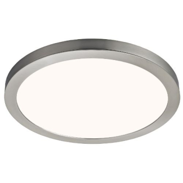 Canarm 15" Low Profile Round LED Flush Mount - 3000K - 120V - Brushed Nickel