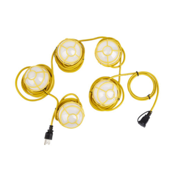 NSL 50' LED String Work Lights - 60W - 5000K - 120V