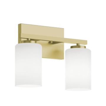 AFX Leo 13" Medium Base Vanity Light - 120V - Light Antique Brass