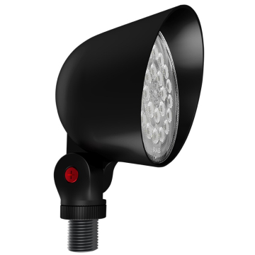 RAB LF17 Field-Adjustable LED Landscape Flood - 8W - CCT Selectable - 120V - Black