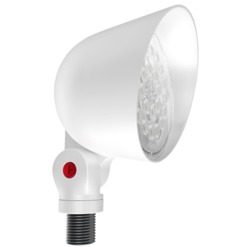 RAB LF17 Field-Adjustable LED Landscape Flood - 8W - CCT Selectable - 120V - White