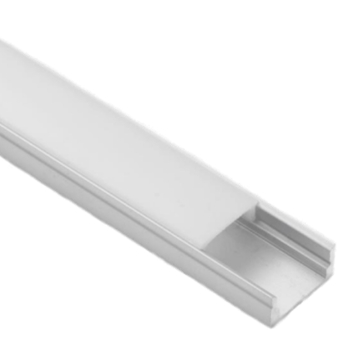 Lotus 48" Surface Mount Aluminum Mounting Channel with White Diffused Cover