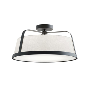 AFX Lizzette 18" Medium Base Semi-Flush Mount - 120V - Black