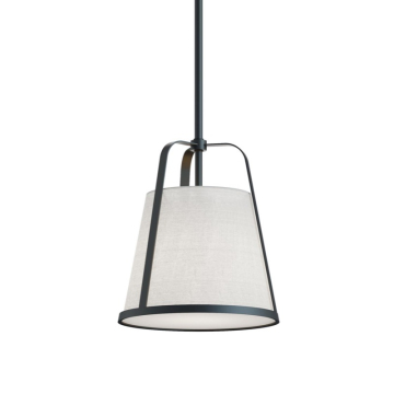 AFX Lizzette 10" Medium Base Pendant - 120V - Black