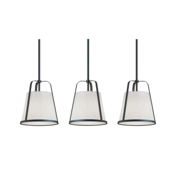 AFX Lizzette 3-Light Linear Pendant - 120V - Black