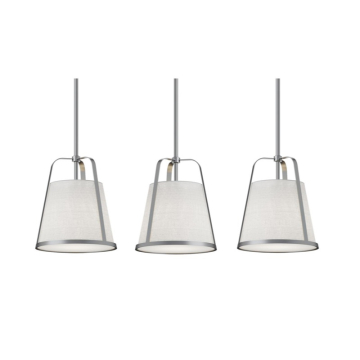AFX Lizzette 3-Light Linear Pendant - 120V - Satin Nickel
