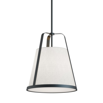 AFX Lizzette 18" Medium Base Pendant - 120V - Black