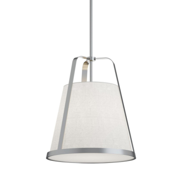 AFX Lizzette 18" Medium Base Pendant - 120V - Satin Nickel