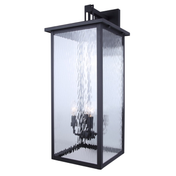 Canarm Shana 4-Light Outdoor Lantern - 120V - Black
