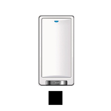 Wattstopper Digital Lighting 1-Button Wall Switch - Infrared - 24V - Black