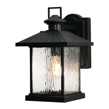 AFX Lennon 14" Outdoor Wall Lantern - 120V - Black