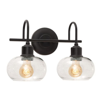 AFX Laney 15" 2-Light Vanity Light - 120V - Black