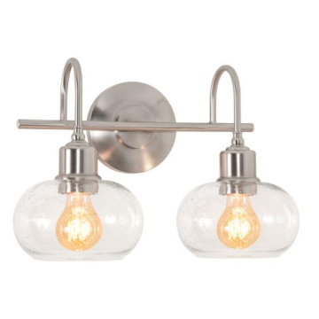 AFX Laney 15" 2-Light Vanity Light - 120V - Satin Nickel