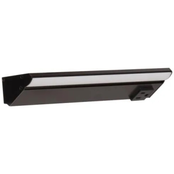 Task Lighting 10.5" 5W Lighted Power Strip - 1 Receptacle - CCT Tunable (27K thru 50K) - 12V - Black