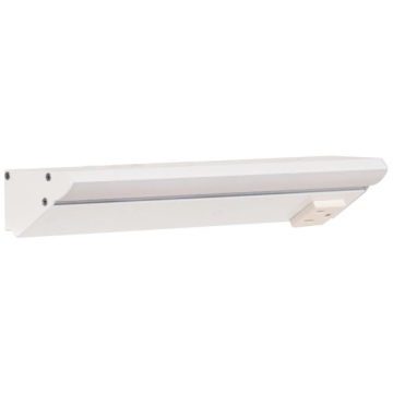 Task Lighting 10.5" 6W Lighted Power Strip - 1 Receptacle - 2700K - 300 Lumens - 12V - White