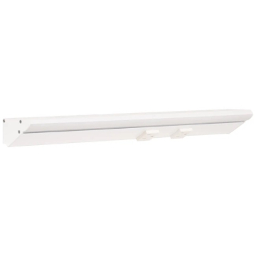 Task Lighting 12.5" 6W Lighted Power Strip - 2 Receptacles - 2700K - 600 Lumens - 12V - White