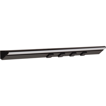 Task Lighting 24.5" 12W Lighted Power Strip - 4 Receptacles - 5000K - 1,200 Lumens - 12V - Black