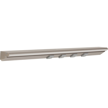 Task Lighting 24.5" 12W Lighted Power Strip - 4 Receptacles - 5000K - 1,200 Lumens - 12V - Satin Nickel