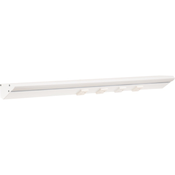 Task Lighting 24.5" 12W Lighted Power Strip - 4 Receptacles - 4000K - 1,200 Lumens - 12V - White
