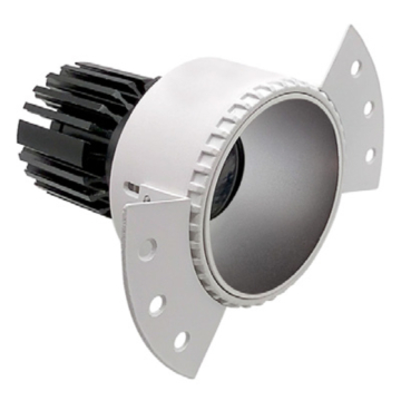 Westgate LRD 4" LED Winged Recessed Downlight - Trimless - 10W - CCT Selectable - 700 Lumens - 120V - Matte Silver