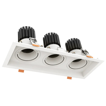 Westgate LRD 4" LED 3-Slot Recessed Downlight - 30W - CCT Selectable - 2,100 Lumens - 120V - White