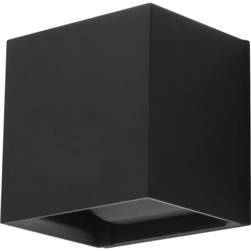 Westgate LRS LED Outdoor Cube Wall Sconce - Up/Down Light - 15W - CCT Selectable - 800 Lumens - 120V - Black
