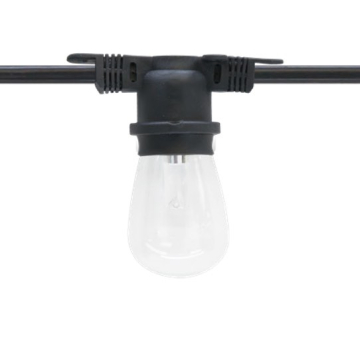 American Lighting 48' E26 Commercial Grade String Light - Non-Suspended Sockets - Interconnectable