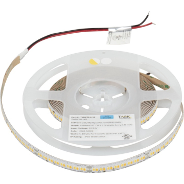 Task Lighting LED Tape Light - 16.4FT Reel - 27K-50K - 5.6W / FT - 600 Lumens / FT - 24V
