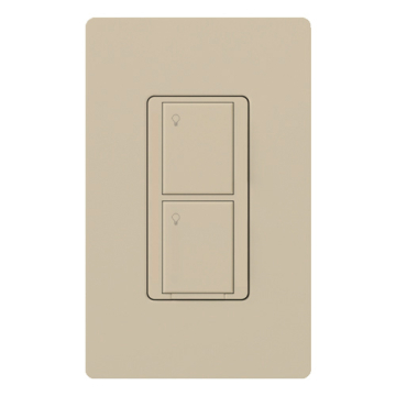 Lutron Energi TriPak - 2-Button RF Switch - 5A - Light Almond