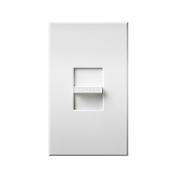Lutron Nova T Single-Pole Slide-to-Off Dimmer - 1000W Max - White