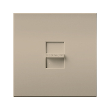 Lutron Nova T Single-Pole Slide-to-Off Dimmer - 2000W Max - Taupe