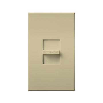 Lutron Nova T Single-Pole Slide-to-Off Dimmer - 600W Max - Ivory