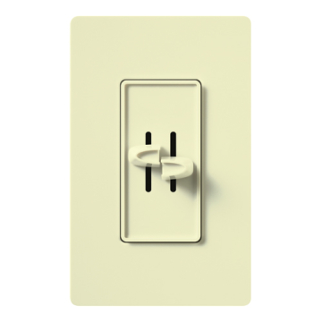 Lutron Skylark Dual Slide-to-Off Fan and Light Control - Almond