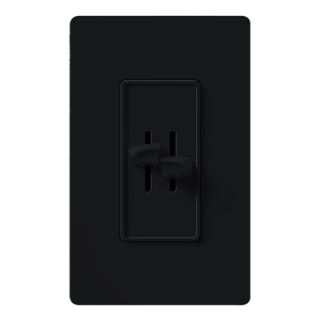 Lutron Skylark Dual Slide-to-Off Fan and Light Control - Black