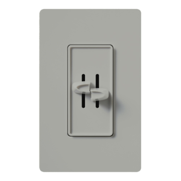Lutron Skylark Dual Slide-to-Off Fan and Light Control - Gray