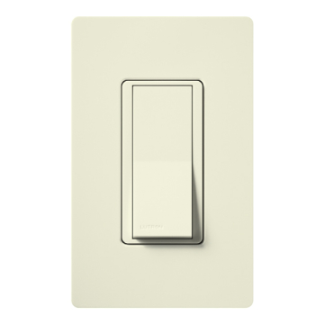 Lutron Claro Single-Pole Switch with Nightlight - 15A - Biscuit