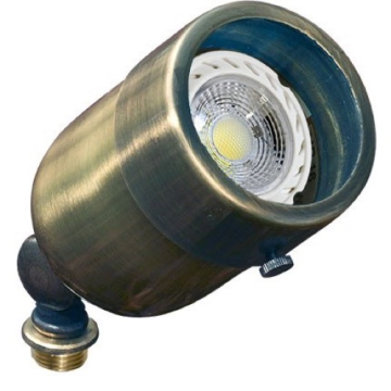 Dabmar 3W LED Directional Spot Light - MR16 Lamp - 2700K - 12V - Antique Brass