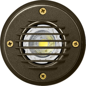 Dabmar 3W LED In-Ground Well Light w/ Grill - MR16 Lamp - 2700K - 12V - Bronze