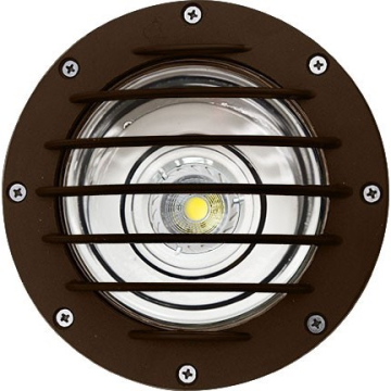 Dabmar 3W LED In-Ground Well Light w/ Grill - MR16 Lamp - 2700K - 12V - Bronze
