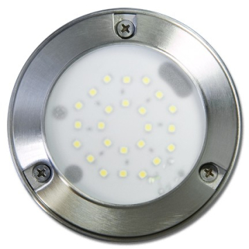 Dabmar 1.44W LED Round Open Face Step Light - 24 LEDs - 12V