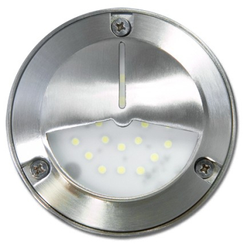 Dabmar 1.44W LED Round Hooded Step Light - 24 LEDs - 12V