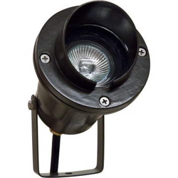 Dabmar 3W LED Spot Light w/ Hood - MR16 Lamp - 2700K - 12V - Black