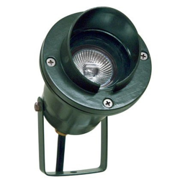 Dabmar 3W LED Spot Light w/ Hood - MR16 Lamp - 2700K - 12V - Green