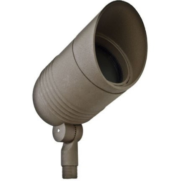 Dabmar 3W LED Deep Cone Spot Light w/ Hood - MR16 Lamp - 2700K - 12V - Bronze