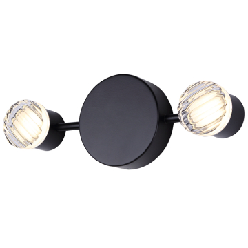 Canarm Vanya 2-Light LED Wall Sconce - 14W - CCT Selectable - 120V - Black